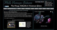 Desktop Screenshot of philsvintageguitars.com