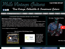 Tablet Screenshot of philsvintageguitars.com